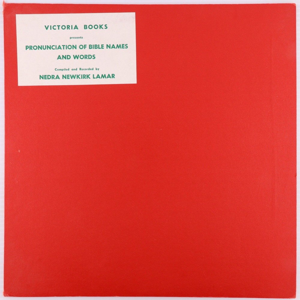 Nedra Newkirk Lamar Pronunciation Of Bible Names & Words Vinyl LP Record RVB3100